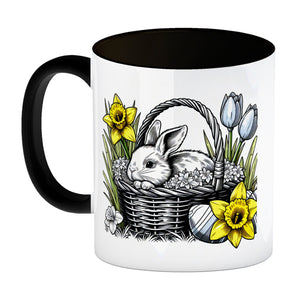 Osterhase im Osternest Kaffeebecher