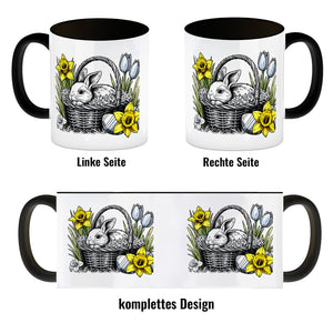 Osterhase im Osternest Kaffeebecher