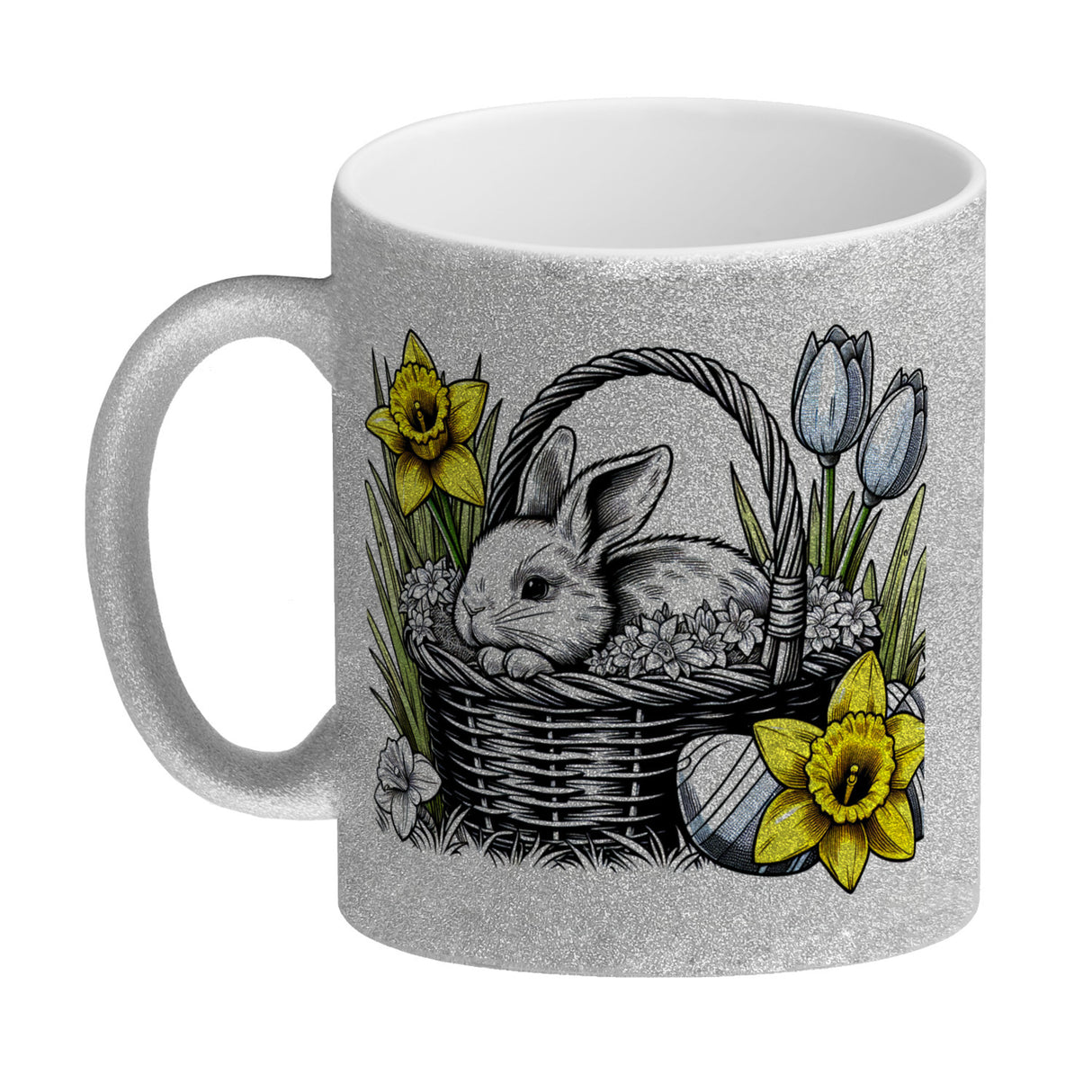 Osterhase im Osternest Kaffeebecher
