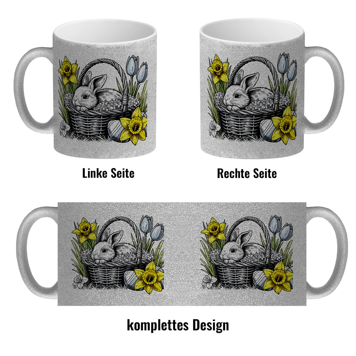 Osterhase im Osternest Kaffeebecher