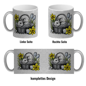 Osterhase im Osternest Kaffeebecher
