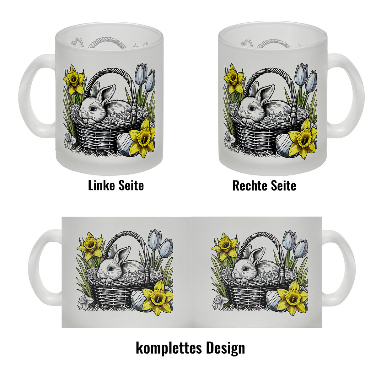 Osterhase im Osternest Kaffeebecher