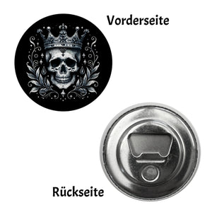 Skelettkönig Magnet rund rund