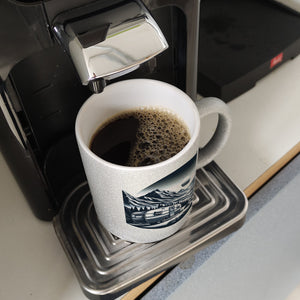 Camping in den Bergen Kaffeebecher