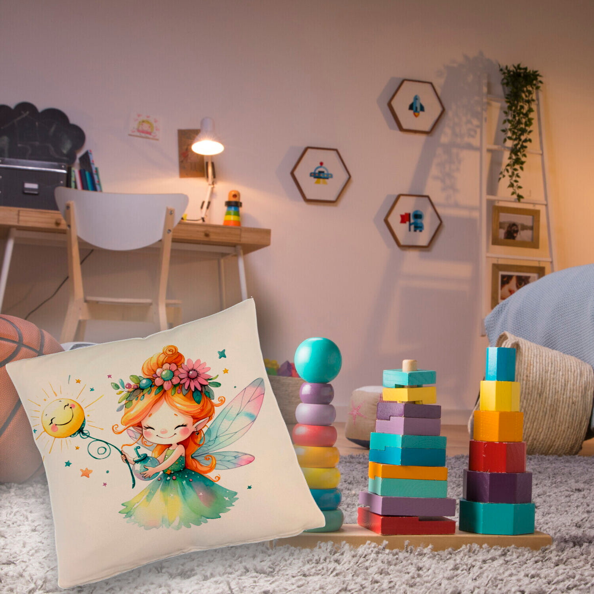 Magische bunte Fee Kissen