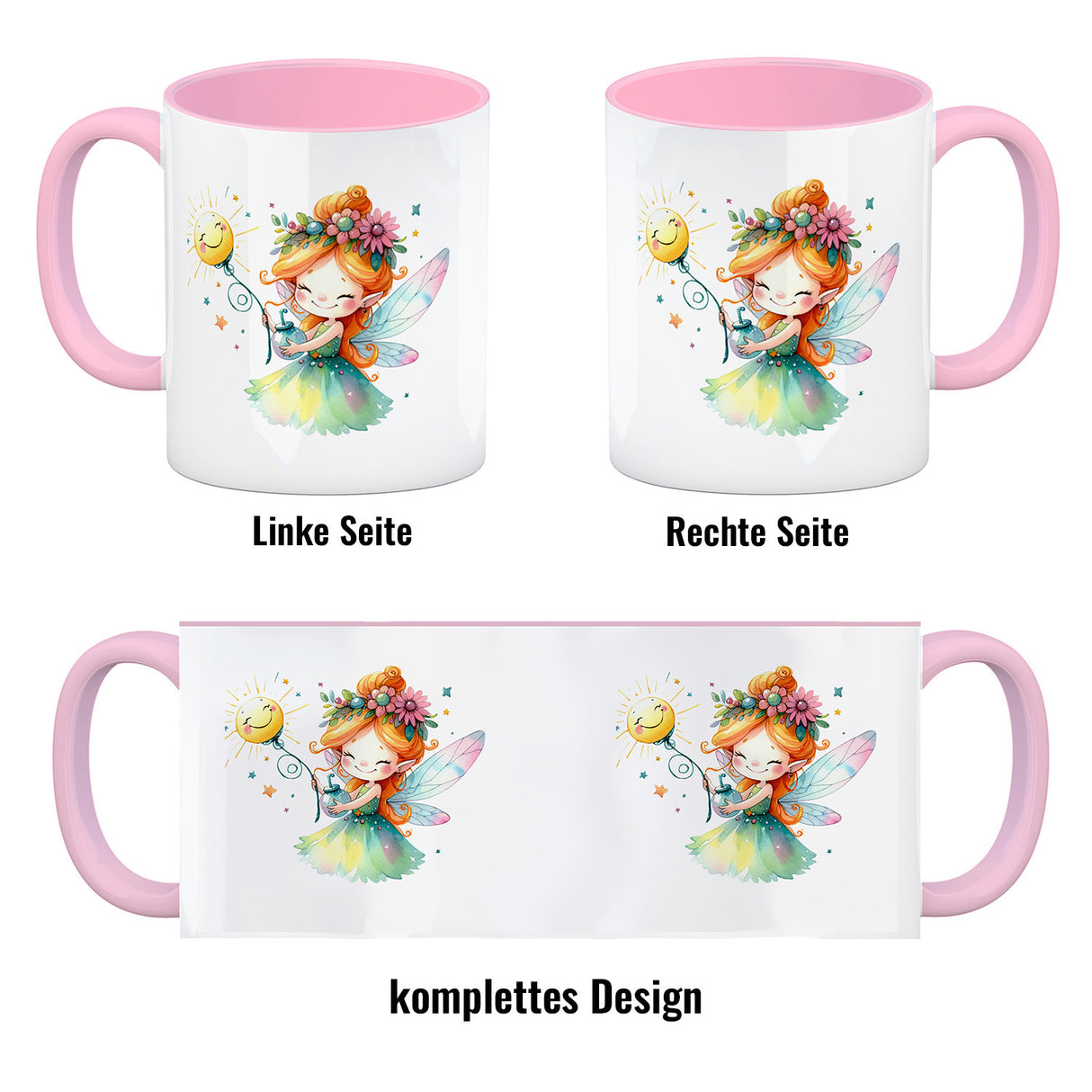 Magische bunte Fee Kaffeebecher