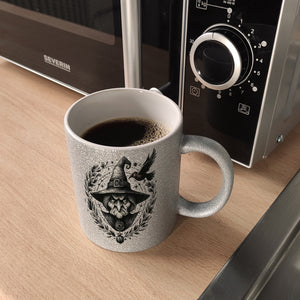 Hexe mit einem Raben Kaffeebecher