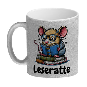 Leseratte Kaffeebecher mit Spruch Leseratte