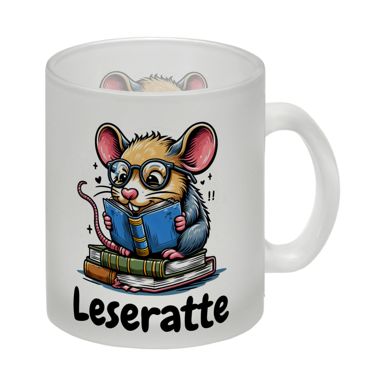 Leseratte Kaffeebecher mit Spruch Leseratte