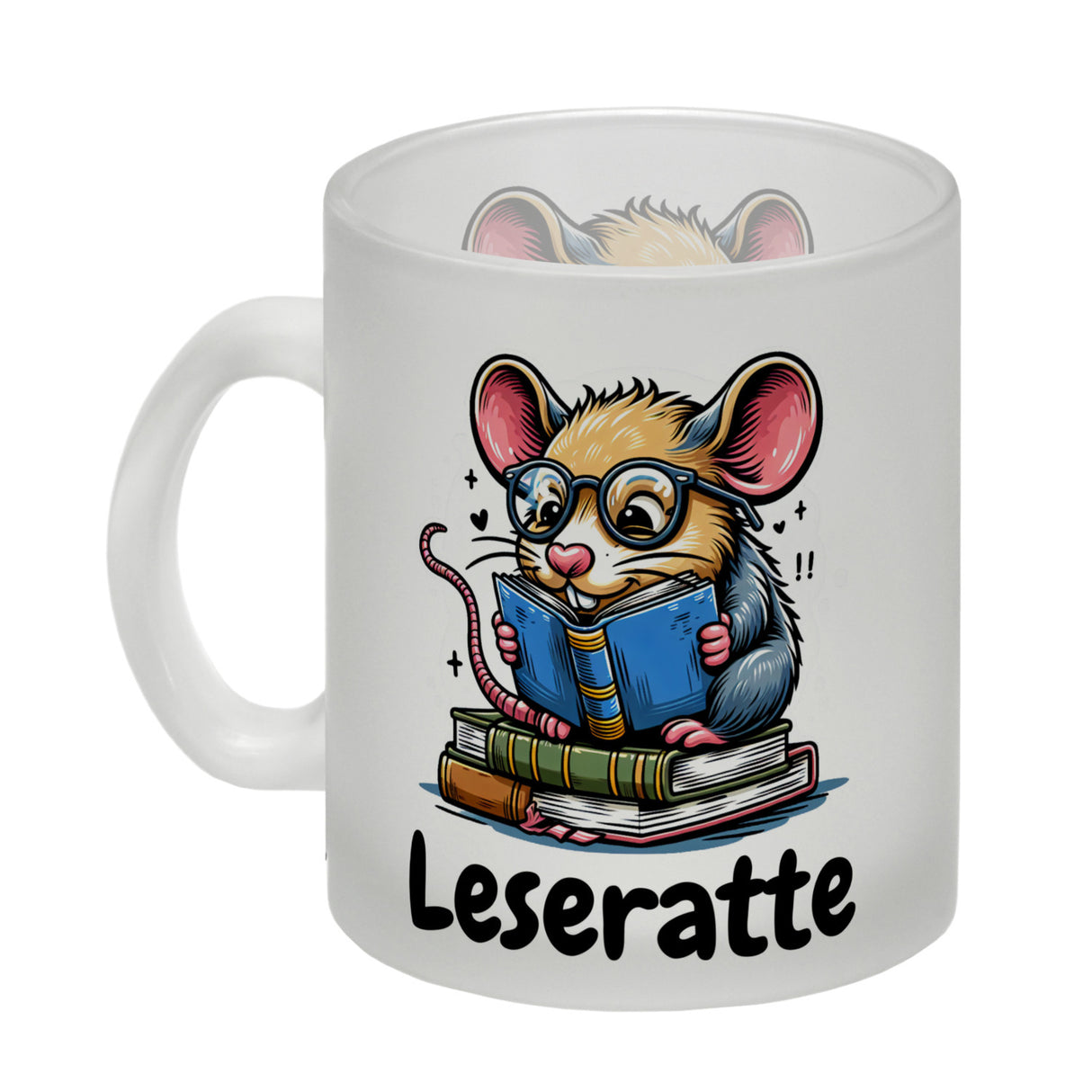 Leseratte Kaffeebecher mit Spruch Leseratte