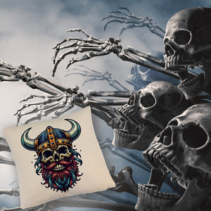 Totenkopf Wikinger Kissen