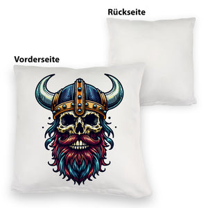 Totenkopf Wikinger Kissen
