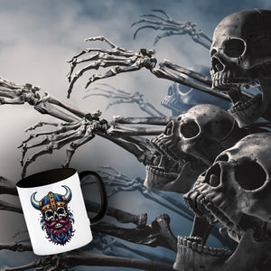 Totenkopf Wikinger Kaffeebecher