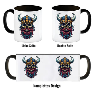 Totenkopf Wikinger Kaffeebecher