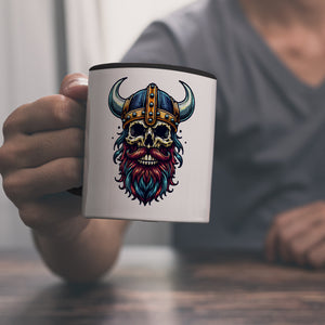 Totenkopf Wikinger Kaffeebecher