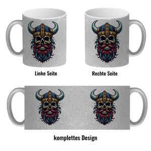 Totenkopf Wikinger Kaffeebecher