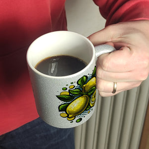 Zitronen Comic Kaffeebecher