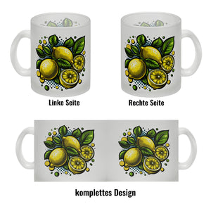 Zitronen Comic Kaffeebecher