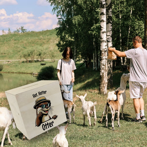 Cooler Otter Spardose mit Spruch Hot Hotter Otter