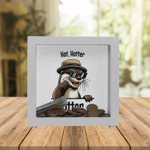 Cooler Otter Spardose mit Spruch Hot Hotter Otter