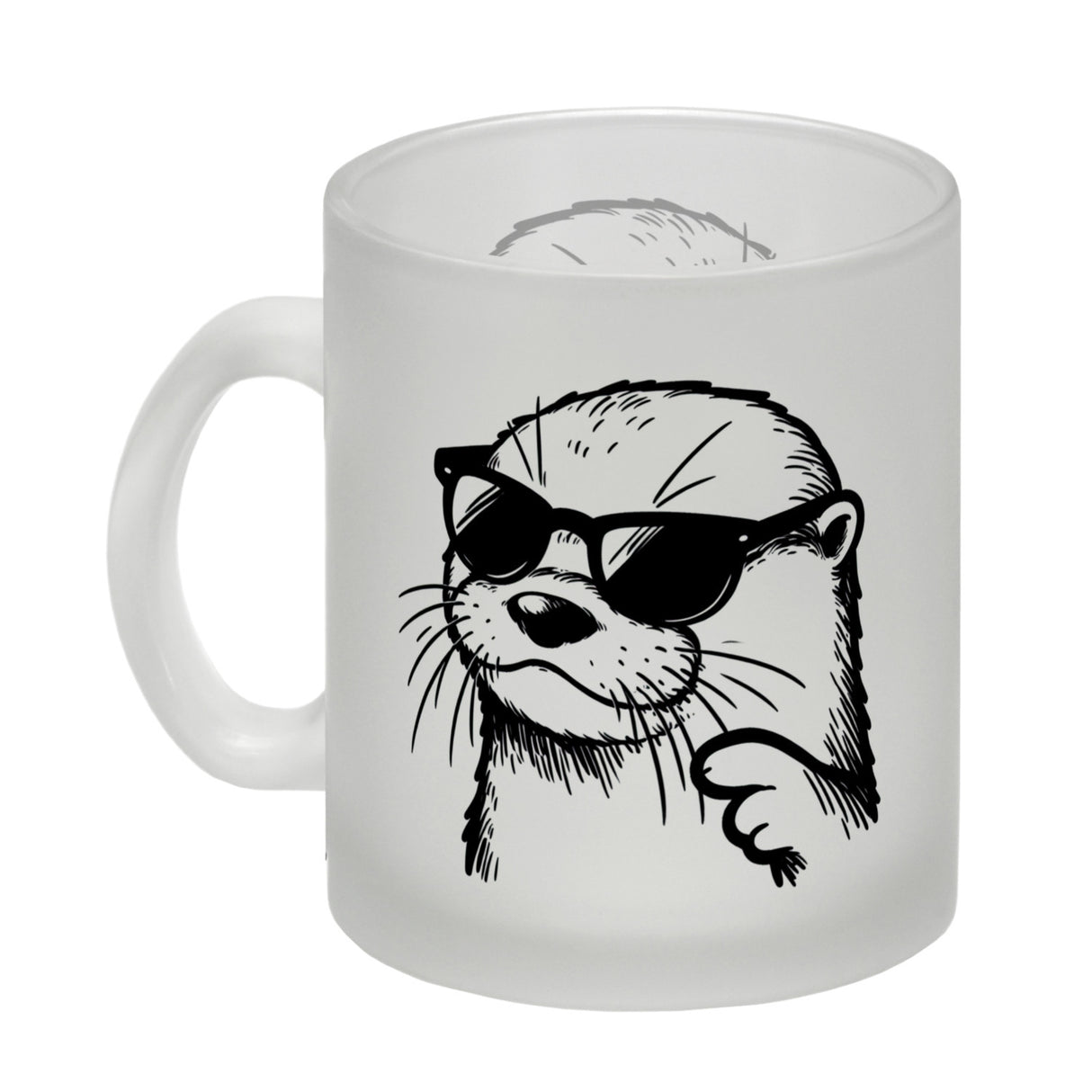 Cooler Otter mit Sonnenbrille Kaffeebecher
