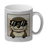 Retro Otter mit Sonnenbrille Kaffeebecher