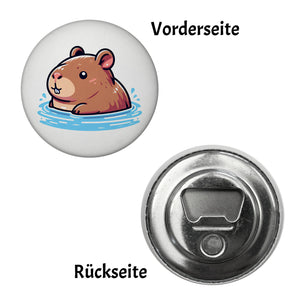 Capybara Comic Magnet rund rund