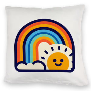 Regenbogen mit Sonne Kissen