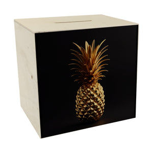 Goldene Ananas Spardose