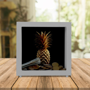 Goldene Ananas Spardose