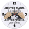 Trauzeuge Wanduhr mit Spruch Bester Mann ewiger Freund