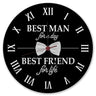 Trauzeuge Wanduhr mit Spruch Best Man for a day