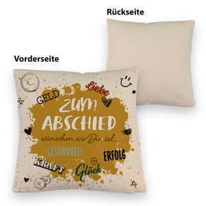 Zum Abschied Wünsche Kissen