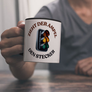 Zieht der Ampel den Stecker Kaffeebecher