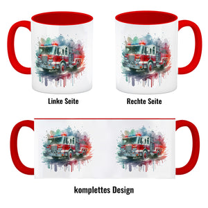 Feuerwehrauto Kaffeebecher