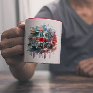 Feuerwehrauto Kaffeebecher