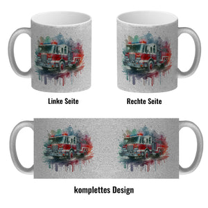 Feuerwehrauto Kaffeebecher