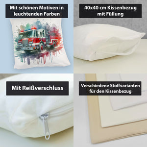 Feuerwehrauto Kissen