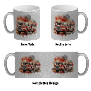 Feuerwehrfahrzeug Kaffeebecher