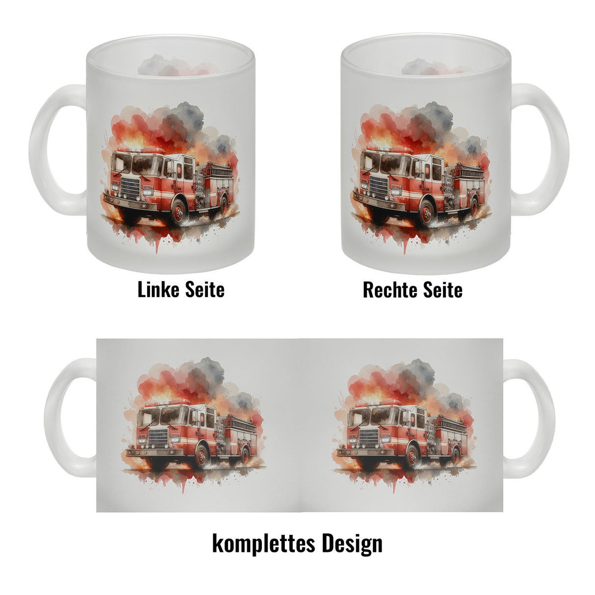 Feuerwehrfahrzeug Kaffeebecher