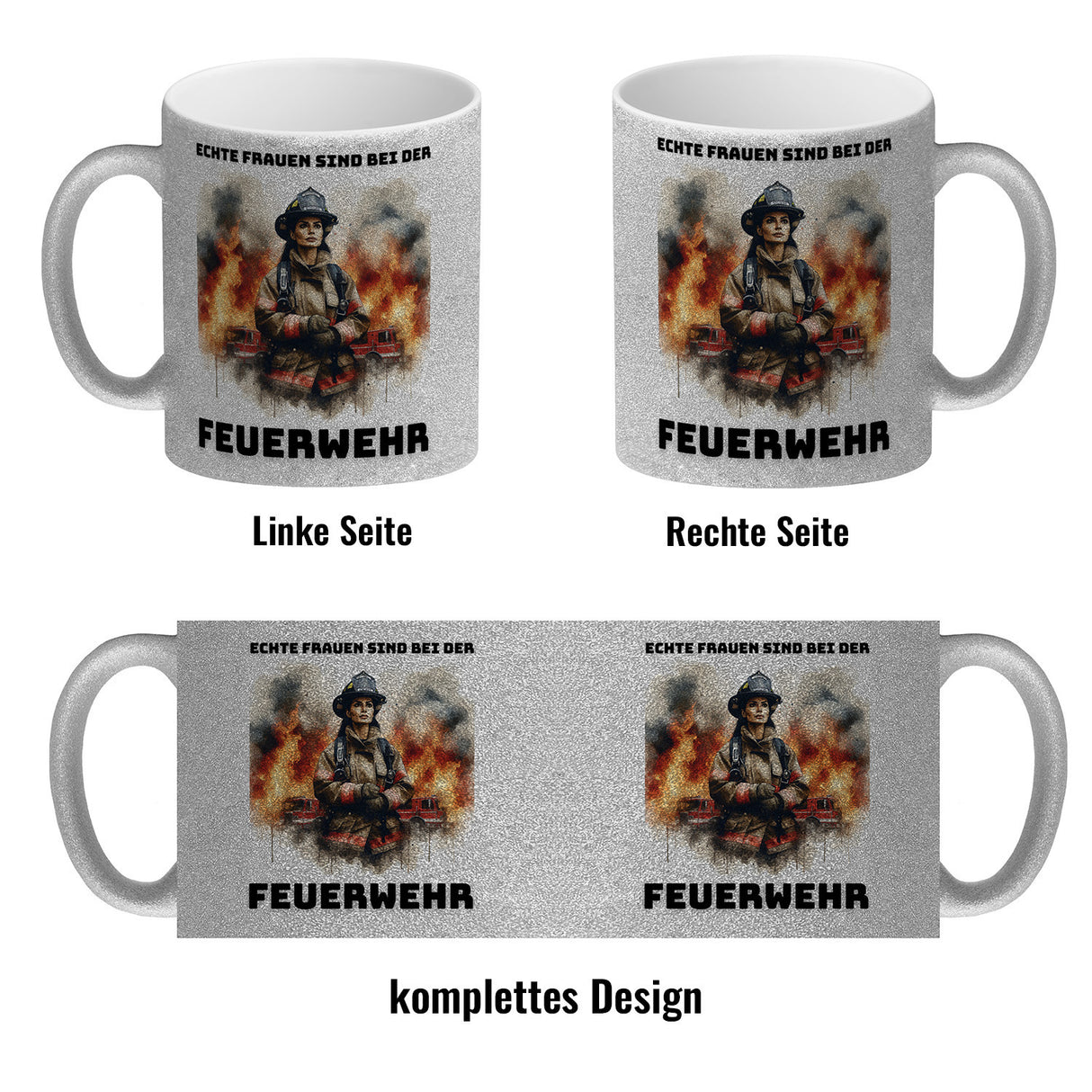 Echte Frauen sind bei der Feuerwehr Kaffeebecher