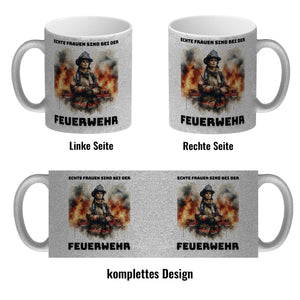 Echte Frauen sind bei der Feuerwehr Kaffeebecher