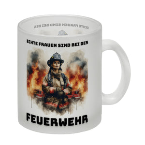 Echte Frauen sind bei der Feuerwehr Kaffeebecher