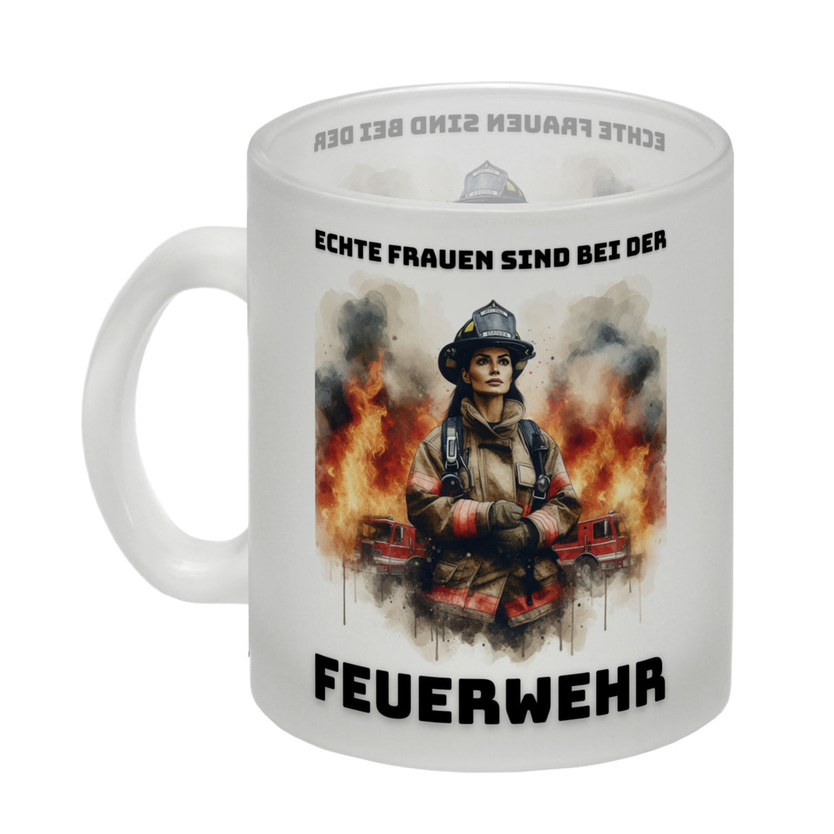 Echte Frauen sind bei der Feuerwehr Kaffeebecher
