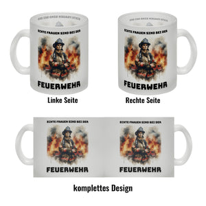 Echte Frauen sind bei der Feuerwehr Kaffeebecher