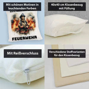 Echte Frauen sind bei der Feuerwehr Kissen