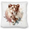 Löwin mit Baby Kissen