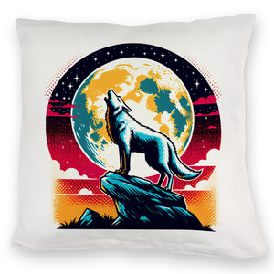 Wolf Vollmond Kissen