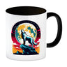 Wolf Vollmond Kaffeebecher