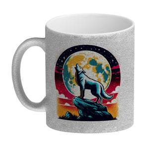Wolf Vollmond Kaffeebecher